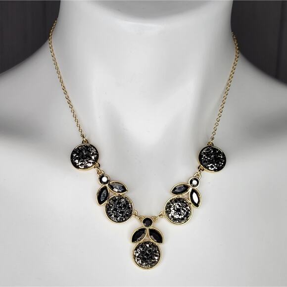 Vintage Liz Claiborne Faceted Crystal Necklace - Picture 1 of 10